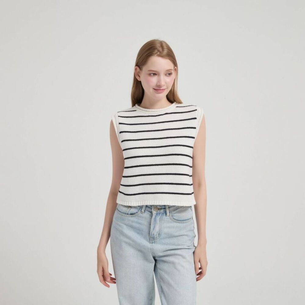 Wild Fable - Women's Chunky Sweater Tank - Wild Fable White Str White